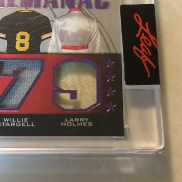 2021 Leaf Ultimate Sports Quad Relic- Holmes Navratilova Stargell Trottier 2/12 - Picture 4 of 7